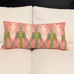 Pink and Green Decorative Pillow